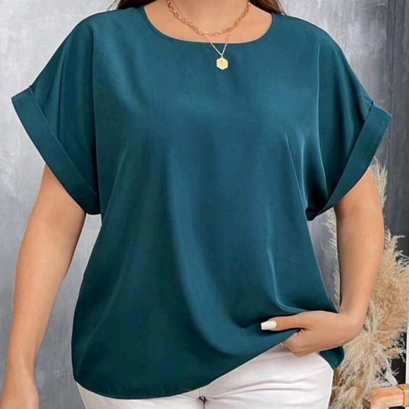 Elegant Teal Women's Top - Picture 1 of 3